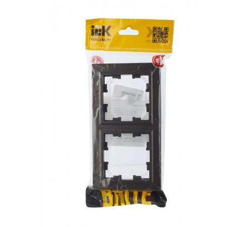 BRITE Рамка 2-ая IP44 РУ-2-БрТБ-44 темная бронза  BR-M22-44-K45  IEK
