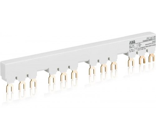 Шинная разводка 3-фазн. PS1-4-1-65 до 65А для 4-х автоматов типа MS116, MS132 с 1-м доп. контактом  1SAM201906R1114  ABB