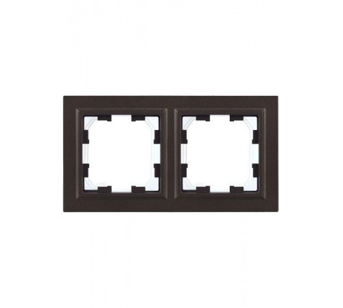 BRITE Рамка 2-ая IP44 РУ-2-БрТБ-44 темная бронза  BR-M22-44-K45  IEK