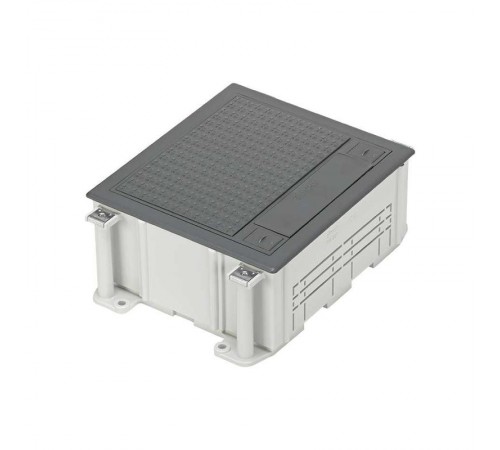 Simon Connect Монтажная коробка под люк в пол на 2 S-модуля, в бетон, глубина 80-130 мм, пластик  G22  Simon