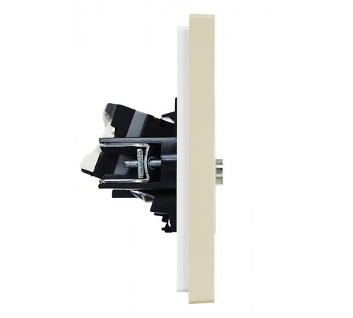 FORTE&PIANO Розетка двойная TV+RJ45 кат.5E FP436 ваниль  FP-AK20-1-K10  IEK