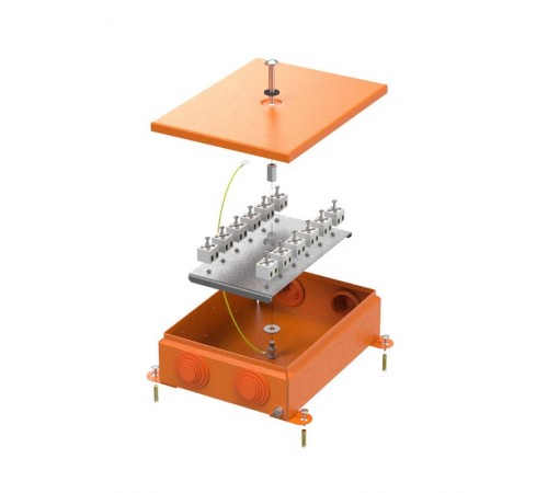 Коробка металлическая огнестойкая 70-0385-FR2.5-24 E15-E120 RAL2004 150x200x60 (6 шт/кор)  70-0385-2004-FR2.5-24  Промрукав