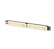 Кросс-панель 110C-19-100P-1U 100 парная 110 типа, 19" 1U (без модулей)  15477  Hyperline