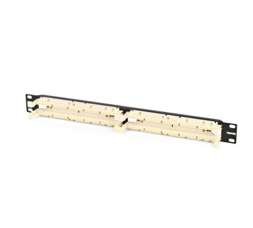 Кросс-панель 110C-19-100P-1U 100 парная 110 типа, 19" 1U (без модулей)  15477  Hyperline