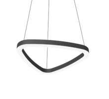 Светодиодный светильник Enso A 560x530x40 мм 40 Вт 4000 К подвесной RAL9005 черный матовый с рассеивателем опал  V1-R0-9A403-30000-2004040  VARTON