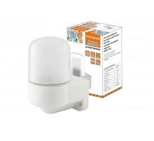 Светильник пылевлагозащищенный под лампу "банник" НПБ400-2П настенный, угловой белый, IP54, 60 Вт, осн--поликарбонат, Народный  SQ0303-1503  TDM