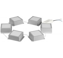 Светильник светодиодный ЭРА SPO-646-3-4K-S6 36Вт 4000К 3420Лм грильято 100х100 домино металлик компл 6 кубиков драйвер   Б0062991  ЭРА