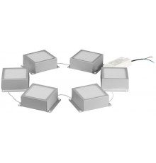 Светильник светодиодный ЭРА SPO-646-3-4K-S6 36Вт 4000К 3420Лм грильято 100х100 домино металлик компл 6 кубиков драйвер   Б0062991  ЭРА