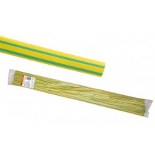 Термоусаживаемая трубка ТУТнг 8/4 желто-зеленая по 1м (50 м/упак)  SQ0518-0210  TDM
