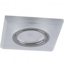 Светильник точечный встраиваемый под лампу, с LED подсветкой CD8170 15LED*2835SMD 4000K, MR16 50W G5.3 "квадрат", белый матовый  32571  FERON