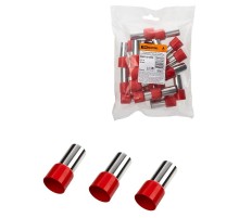 Наконечник-гильза Е95-25 95мм2 с изолированным фланцем (25шт)  SQ0512-0030  TDM