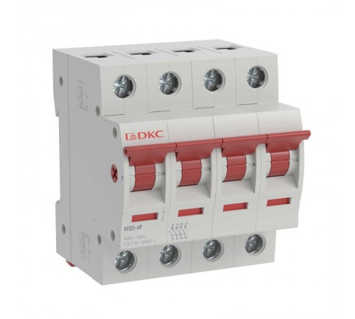 Выключатель нагрузки модульный YON MSD 4P 40A  MSD-4P40  DKC