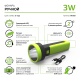Фонарь ручной GFL203 3W 150lm Li-ion 1200mAh LED 1/10/80  GF203  Gauss
