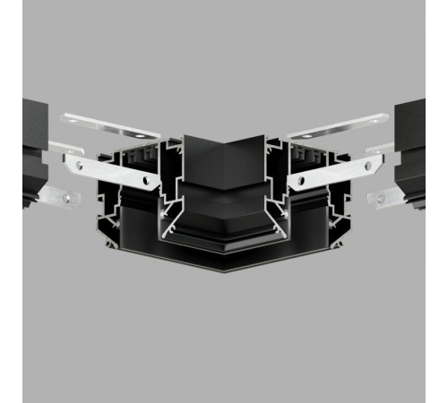 Угловой элемент 90 трека SMART ONE, алюминий черный TR2026-BK  DENKIRS