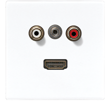 2x Cinch Audio (RCA) / Stereo разъем (TRS 3.5 mm) / HDMI MALS1082WW Jung