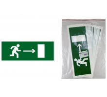 Знак "Направление к эвакуационному выходу направо" 350х124мм для ССА   SQ0817-0066  TDM