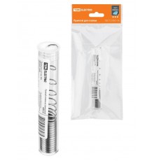 Припой ПОС 61, проволока, ГОСТ 21931-76, 1 мм, 10 г, колба, серия "Алмаз"  SQ1025-1605  TDM