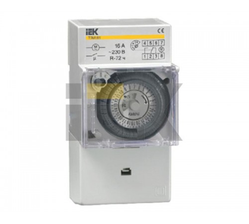 Таймер ТЭМ181 аналоговый 16А 230В на DIN-рейку   MTA20-16  IEK