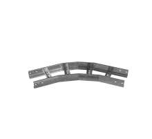 Угол лестничный горизонтальный 45 гр. 80х100х1,5 мм R600 INOX304 N  LGL45-80-100-1.5-R600 INOX304 N  КМ-профиль