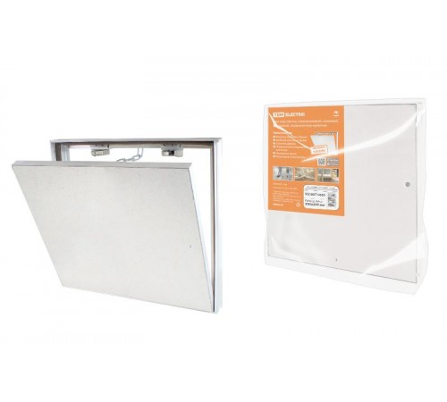 Люк под плитку, алюминиевый, съемный, нажимной, ограничитель-цепочка, 300х200,  SQ1807-0603  TDM