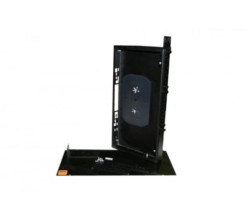 Hyperline FO-19R-1U-3xSLT-W140H42-24UN-BK Бокс оптический универсальный 19", от 8 до 24 портов (SC, duplex LC, ST, FC), со сплайс пластиной, без пигте