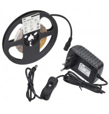 Комплект светодиодной ленты DIY (2835WW60-4,8-IP20-12В 5м + др. + выкл.)  LSR1-1-060-20-1-05-S1  IEK