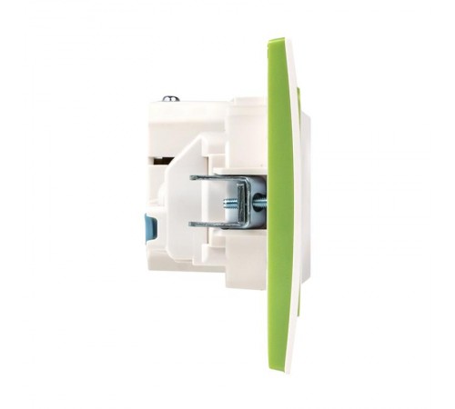 Стокгольм Рамка 2-местная белая с линией цвета зеленый PROxima  EXM-G-303-20  EKF