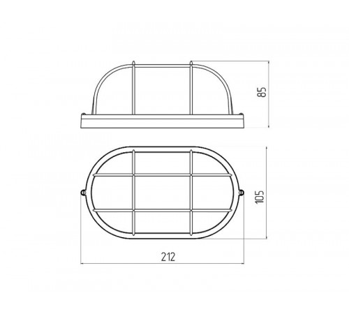 Светильник пылевлагозащищенный под лампу для ЖКХ НБП 04-60-002 в инд. упаковке без лампы 60Вт, Е27, 220В, IP54, У3  Б0048425  ЭРА