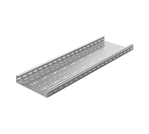 Лоток перфорированный 150х50х3000, толщ. 1,2 мм, гор. цинк  УЛП-150х50х3000-1,2-ГЦ  Ostec