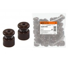 Керамический изолятор для ретро провода  "ЭКО" бук (25шт)  SQ2802-0006  TDM