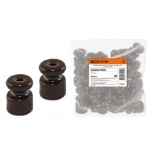 Керамический изолятор для ретро провода  "ЭКО" бук (25шт)  SQ2802-0006  TDM