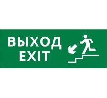 Пиктограмма ДСО-IP20 "Выход - лестница вниз"  60443DEK  DEKraft