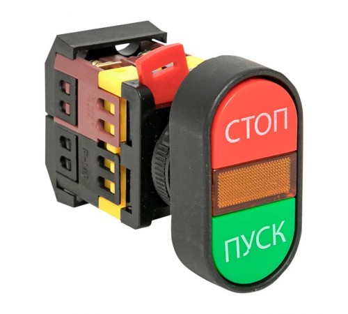 Кнопка APBB-22N "Пуск-Стоп" овальная 24В NO+NC EKF PROxima  pbn-apbb-o-24  EKF