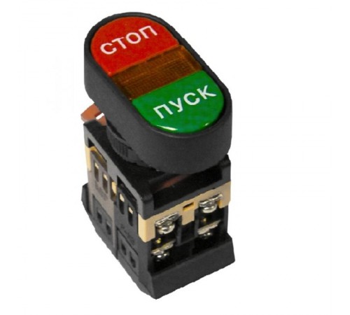 Кнопка APBB-22N "Пуск-Стоп" овальная 24В NO+NC EKF PROxima  pbn-apbb-o-24  EKF