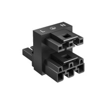 Соединитель распределительный WINSTA MIDI (1 вход - 2 выхода, L-PE-N) полиамид черный  6108970  OBO Bettermann