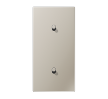 Центральная плата, 2 поста, для вертикальной установки, тумблеры 1+1,цилиндр; металлическое исполнение; нержавеющая сталь; серия LS  ES12-20R1  Jung