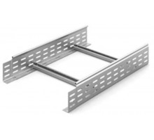 Лестничный лоток замковый 400х100х6000, толщ. 1,5 мм, гор. цинк, 383416  НЛО-400х100х6000-1,5-ГЦ   Ostec