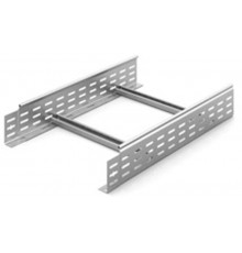 Лестничный лоток замковый 400х100х3000, толщ. 1,5 мм, гор. цинк, 313411  НЛО-400х100х3000-1,5-ГЦ   Ostec