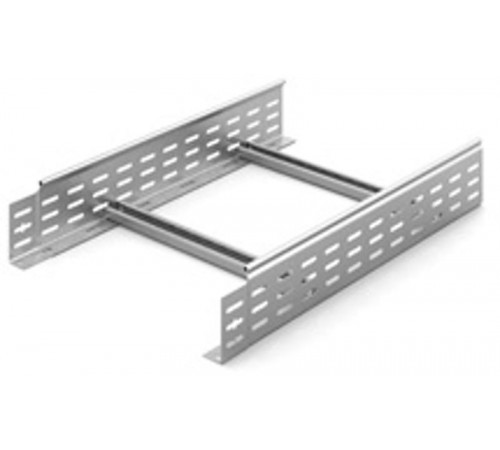 Лестничный лоток замковый 400х100х6000, толщ. 1,5 мм, гор. цинк, 383416  НЛО-400х100х6000-1,5-ГЦ   Ostec
