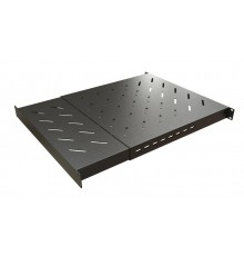 TSD3M-1U-650/1100-RAL9005 Полка c 19'' креплением, раздвижная, с регулируемой глубиной установки от 650 мм-1100 мм, 1U,  черн. 443449  Hyperline