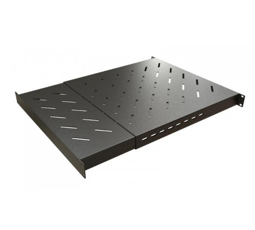 TSD3M-1U-405/700-RAL9005 Полка c 19'' креплением, раздвижная, 1U, с регулируемой глубиной установки от 405 мм-700 мм 443447  Hyperline