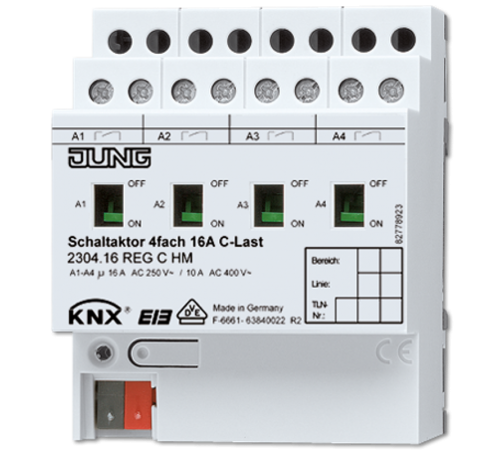 KNX/EIB-актуатор; 4 выхода  2304.16REGCHM  Jung