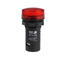Лампа светодиодная OptiSignal Compact D22 C7-L-B4 красная 24 В AC/DC XB7EV04BP  362151  КЭАЗ