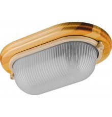 Светильник накладной пылевлагозащищенный под лампу НБО 04-60-011 220V 60Вт Е27 IP54 дерево, клен, овал  11571  FERON