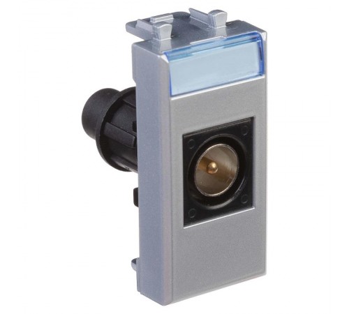 Розетка TV оконечная модульная, "Avanti", "Закаленная сталь", 1 модуль  4404501  DKC