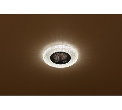 Светильник точечный встраиваемый DK LD1 MR16 3Вт GU5.3 коричневый с подсветкой  Б0018778  ЭРА