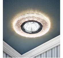 Светильник точечный встраиваемый DK LD1 MR16 3Вт GU5.3 коричневый с подсветкой  Б0018778  ЭРА