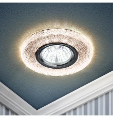 Светильник точечный встраиваемый DK LD1 MR16 3Вт GU5.3 коричневый с подсветкой  Б0018778  ЭРА