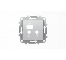 Накладка для механизма медиа-комбайна арт.9368.3, серия SKY, цвет серебристый алюминий2CLA856830A1301 ABB