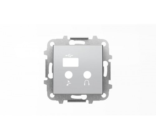 Накладка для механизма медиа-комбайна арт.9368.3, серия SKY, цвет серебристый алюминий2CLA856830A1301 ABB